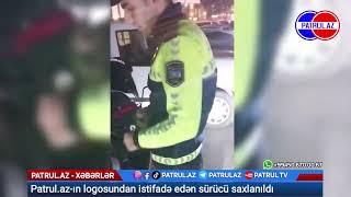 Patrul.az-ın logosundan və sayrışan işıqlardan istifadə edən moped sürücüsü saxlanıldı