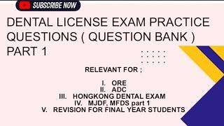 Practice questions to nail the dental license exam#dentistry#dentalexam#dentalstudies