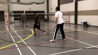 Some nice returns and smashes - Calgary genesis badminton