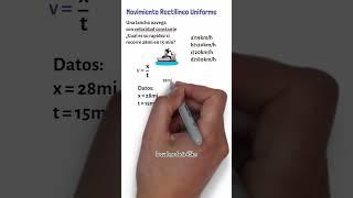 1 MINUTO de Física  Movimiento Rectilíneo Uniforme (MRU) #fisica #movimiento #17