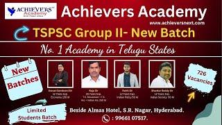 TSPSC Group 2 Coaching | Group 2 Coaching New Offline Batch @ACHIEVERSACADEMY