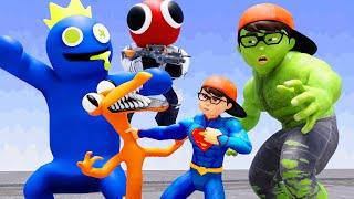 Scary Teacher 3D - NickSuper vs Team Rainbow Friends UFO rescue Tani New Fire