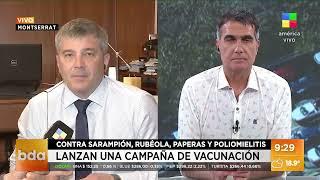 Campaña de vacunación contra sarampión, rubéola, paperas y poliomeliti