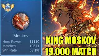 MOSKOV 19.000 MATCH VS TOP GLOBAL WANWAN ADU MEKANIK NYA SERU BANGET TARUHAN MMR - MOBILE LEGENDS