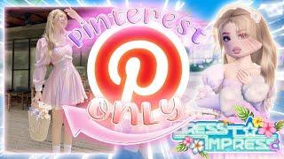 RECREATING **PINTEREST** OUTFITS In Dress To Impress! (VIP GIVEAWAY??)