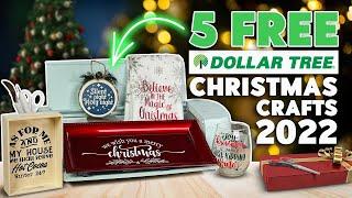  5 FREE Dollar Tree DIY Christmas Crafts Ideas