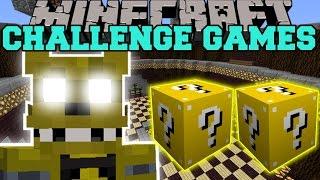 Minecraft: GOLDEN FREDDY CHALLENGE GAMES - Lucky Block Mod - Modded Mini-Game