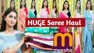 *Huge* Meesho Saree Haul| Latest Collections| Priya Jai Singh #meesho #meeshosaree #sareehaul