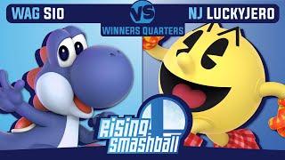 Rising Smashball #1 - WAG | Sio (Yoshi) vs. NJ | LuckyJero (Pac Man)