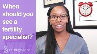 When to see a fertility doctor | FertilitySpace | Trying to GET PREGNANT | #fertilityspecialist