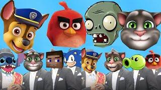 Talking Tom & Paw Patrol & Sonic & Angry Birds & Plants vs Zombies - Coffin Dance  MEGAMIX (COVER)