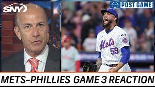 Gary Cohen and Mets postgame crew react to Sean Manaea's Game 3 win over Phillies | SNY