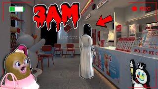 MOMON MELIHAT PENAMPAKAN HANTU DI TOKO MIXUE JAM 3 MALAM feat @BANGJBLOX | ROBLOX