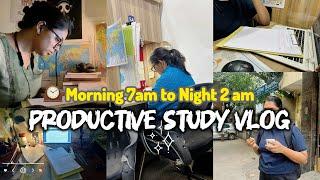 12 hours study routine for UPSC-Mapping classes️Updating notes , Productive vlog