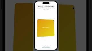 Pudding Card en SwiftUI