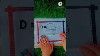 Lets turn D into  #shorts #satisfying #shortsfeed #creative #subscribe #kids #asmr