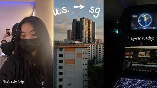 travel vlog | u.s.  sg, first solo trip, jet lagged and delusional