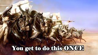 Horses were one-shot weapons