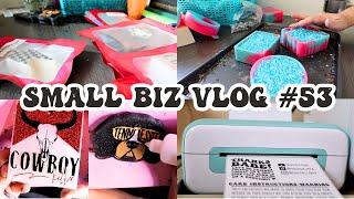 work with me - making + decorating car freshies - Small Biz Vlog #53