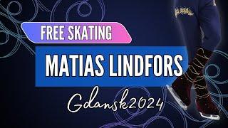 Matias LINDFORS (FIN) | Junior Men Free Skating | Gdansk 2024