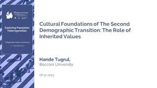 Cultural Foundations of The Second Demographic Transition: The Role of Inherited Values