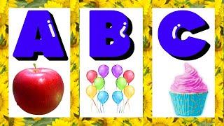 ENGLISH ALPHABETS || A for APPLE || B for BALLOON || C for CUPCAKE || D for DOLPHIN || E for EGG