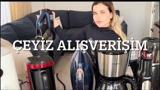 ÇEYİZ ALIŞVERİŞİM 2|| KÜÇÜK EV ALETLERİM, Philips Dikey Süpürge, Xiaomi Air Fryer,Azur Ütü, Karaca