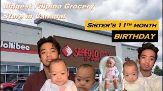 Sister's 11th Month Birthday | Grocery shopping for Dinner Celebration | DJ Vlogs