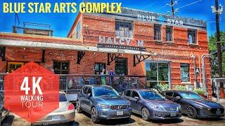 Walking around Blue Star Arts Complex in San Antonio Texas - 4K Walking Tour