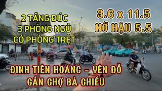 GIÁP QUẬN 1 - CHỢ BÀ CHIỂU GẦN 56m2 ĐẤT SỬ DỤNG CÓ PHÒNG NGỦ TẦNG TRỆT