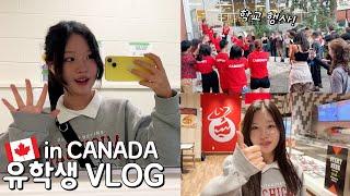 캐나다 유학vlog│9학년의 밤 행사 하는 날! 캐나다 고등학교 다니면 E도 I로 변합니다.. 헬로음이유니