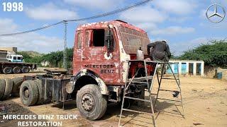 Amazing Restoration of Old Mercedes Truck Cabin and Chassis with Basic Tools