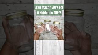  DIY Fall Mason Jar Decor Craft Inspired by Kirklands #dollartreediy #shesocraftdee #shorts