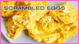 How To Make FLUFFY Scrambled Eggs| CHEESE EGGS | Restaurant-Quality Breakfast