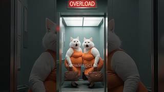 They Laughed at fat cats on Elevator #cat #kitten #fatcats #cutecat #inspiration #catlovers #cats