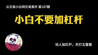 【第187期】新手小白不要加杠杆 | 小白 | 高杠杆 | 100倍 | 2000倍 | 合约交易