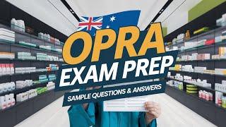 OPRA Exam: Sample Questions with Answers – Australian Pharmacy Council #apc #opraexam