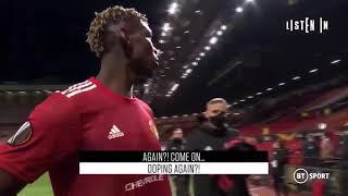 Referee calls Paul Pogba to do the doping test after the game vs Roma 