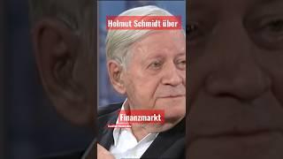 Helmut Schmidt über Finanzmarkt #shorts #helmutschmidt #börse