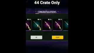 DRAGON MOB WEAPON LOOT 44 CRATE UNBOX permanent  #ajjubhai  #freefire  #shorts  #shortvideo