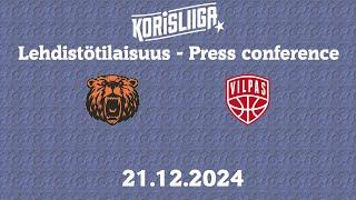 Lehdistötilaisuus Kauhajoki - Vilpas 21.12.2024