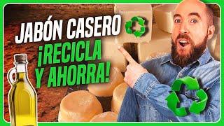 ️ Cómo hacer Jabón Casero Reciclando Aceite usado (3 simples ingredientes)