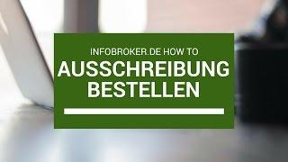 Ausschreibungen auswählen und anfordern - so einfach geht das