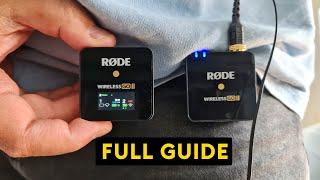 RØDE Wireless GO 2 Dual & Single - COMPLETE Tutorial - EVERY Setting Explained