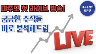 미주모 첫 라이브 방송! 궁금한 미국주식 바로 분석해 드립니다!