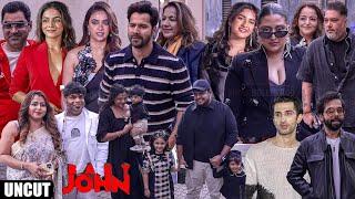 UNCUT - Baby John Special Screening | Varun Dhawan, Keerthy Suresh, Wamiqa Gabbi, Kalees With Family