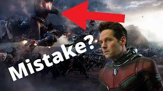 Avengers Endgame Ant-Man editing mistake