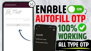 otp autofill not working android | auto read otp not working | vivo mobile otp