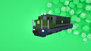 WhatsApp Train Indonesia in Minecraft Animation