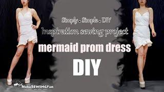 How to sew prom dress |heart shape neckline | DIY |Quilting tutorial | Tuto couture|sewing